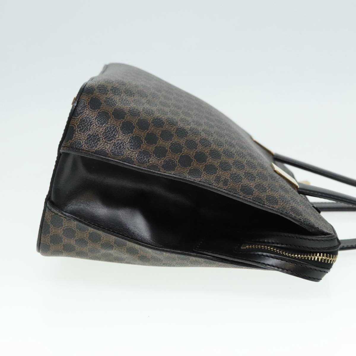 CELINE Macadam Canvas Hand Bag Pvc Black - 3