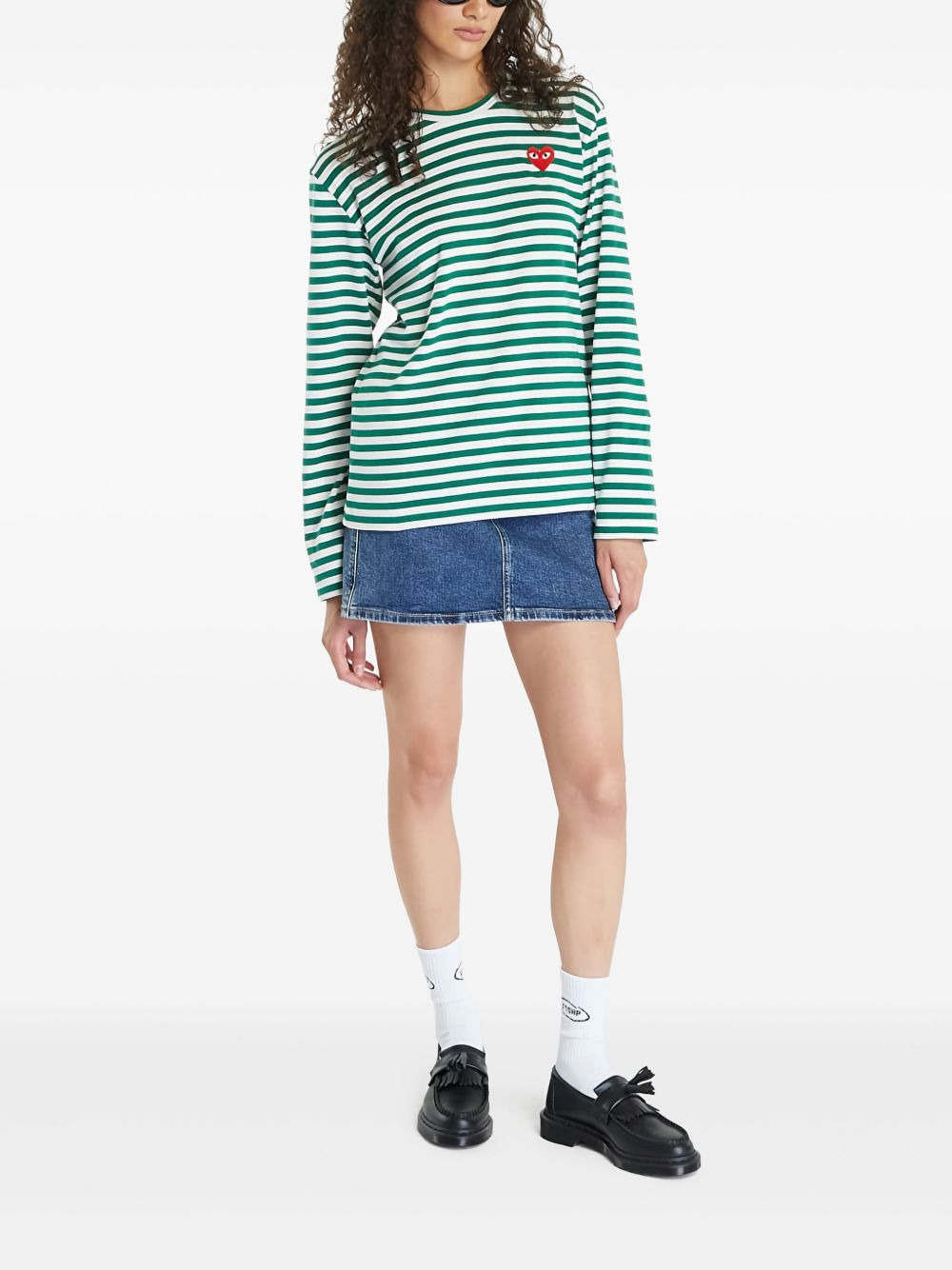 logo-patch cotton T-shirt - 3