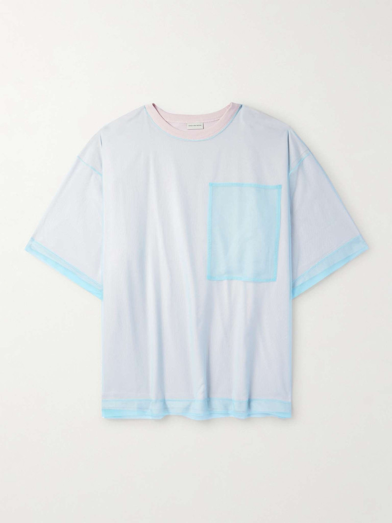 Oversized Layered Organza and Cotton-Blend Jersey T-Shirt - 1
