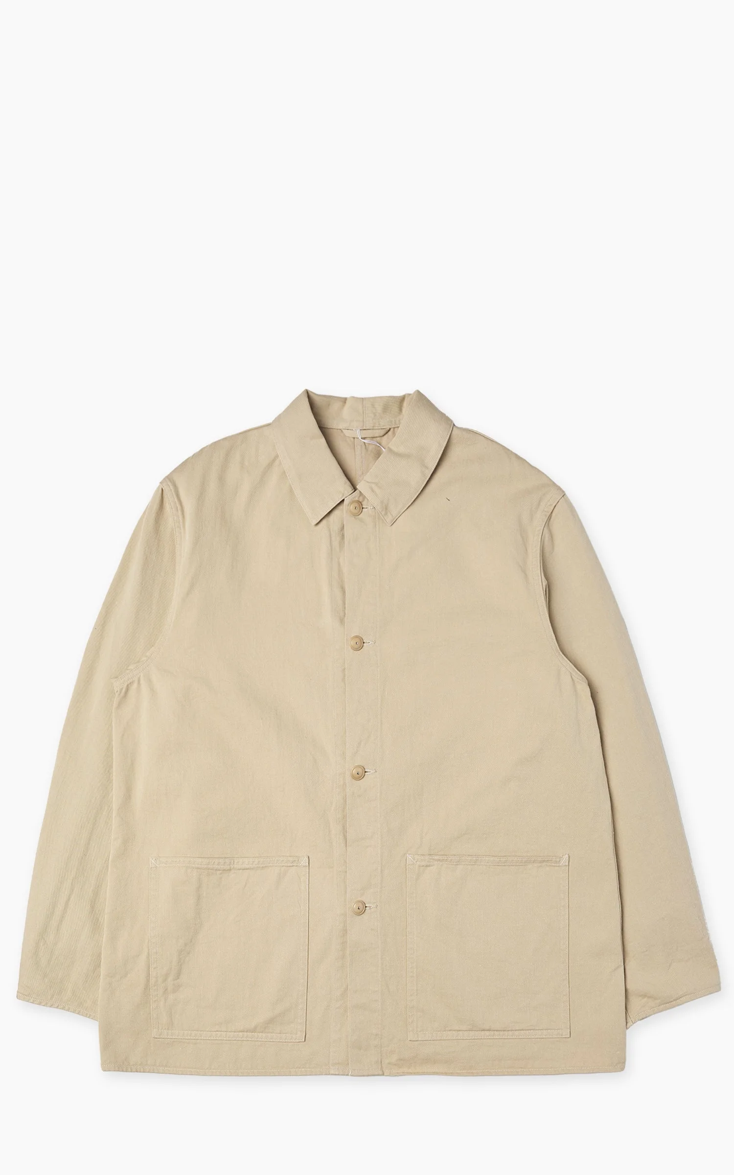 KAPTAIN SUNSHINE COTTON DRILL COVERALL JACKET KHAKI - 1
