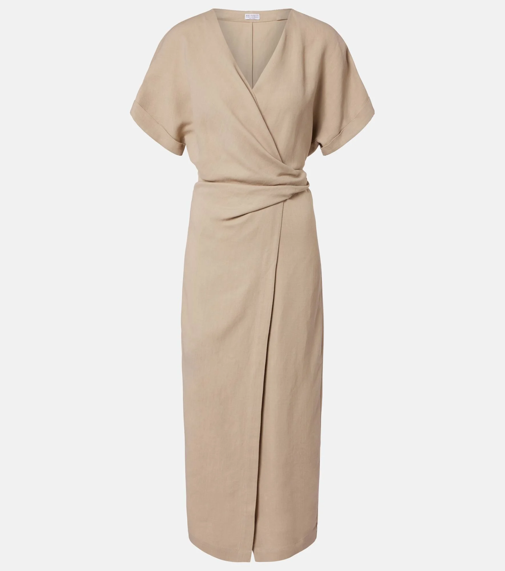 Draped wrap dress - 1
