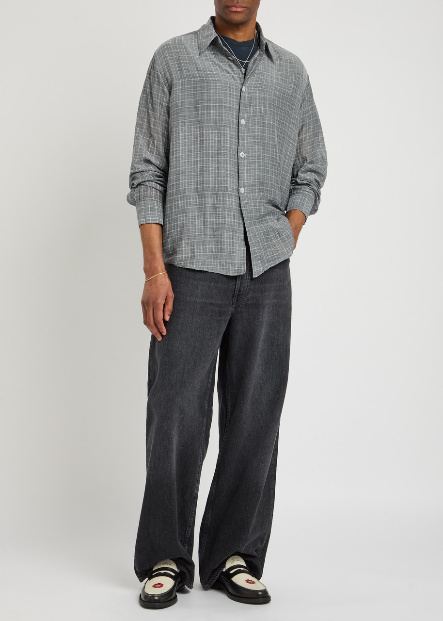 Our Legacy Beyond Checked Voile Shirt - 4