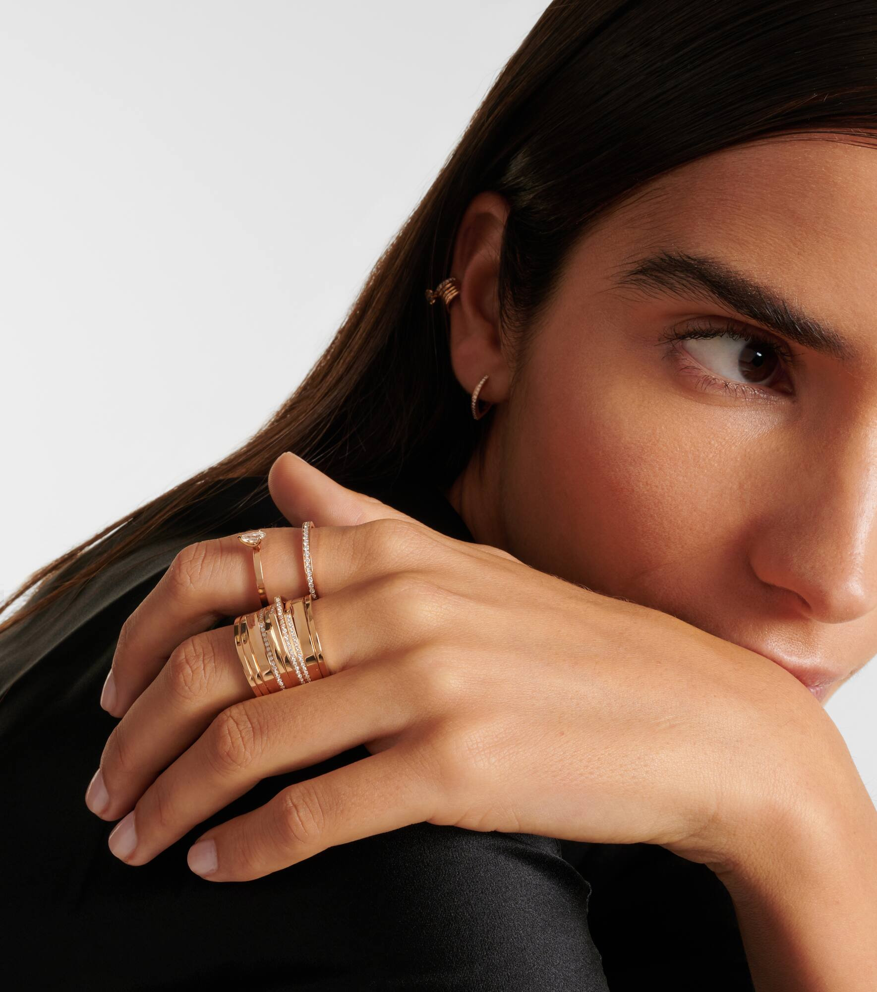 Antifer 18kt rose gold ring with diamonds - 3