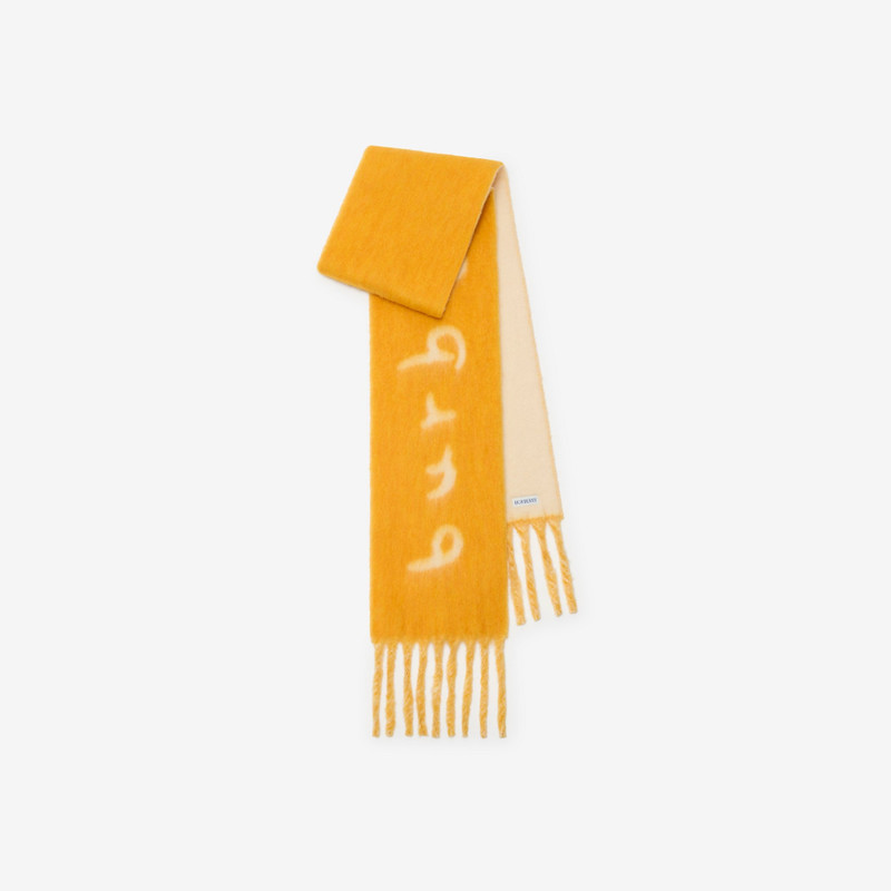 Reversible Logo Alpaca Wool Blend Scarf 1