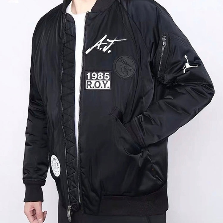 Air Jordan MA-1 Printing Logo Stay Warm Black CK1358-010 - 3
