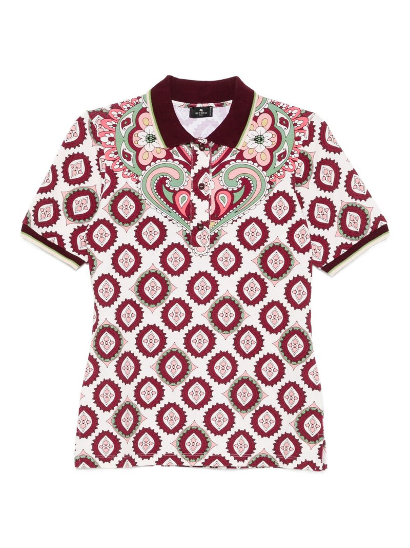 patterned polo top 1