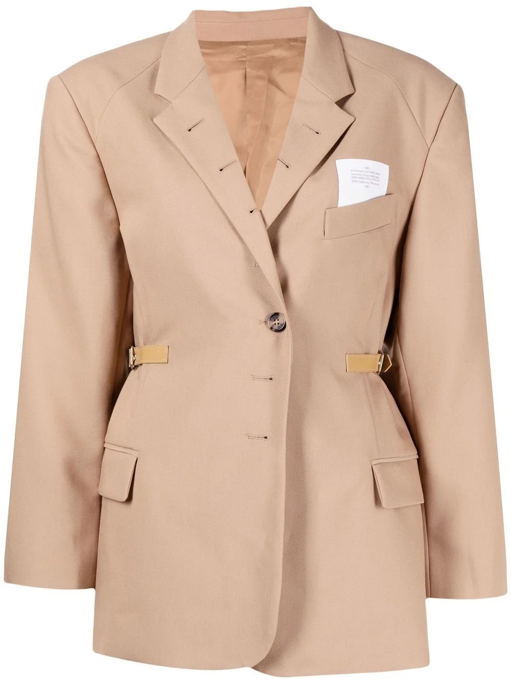 single-breasted tailored blazer - 1