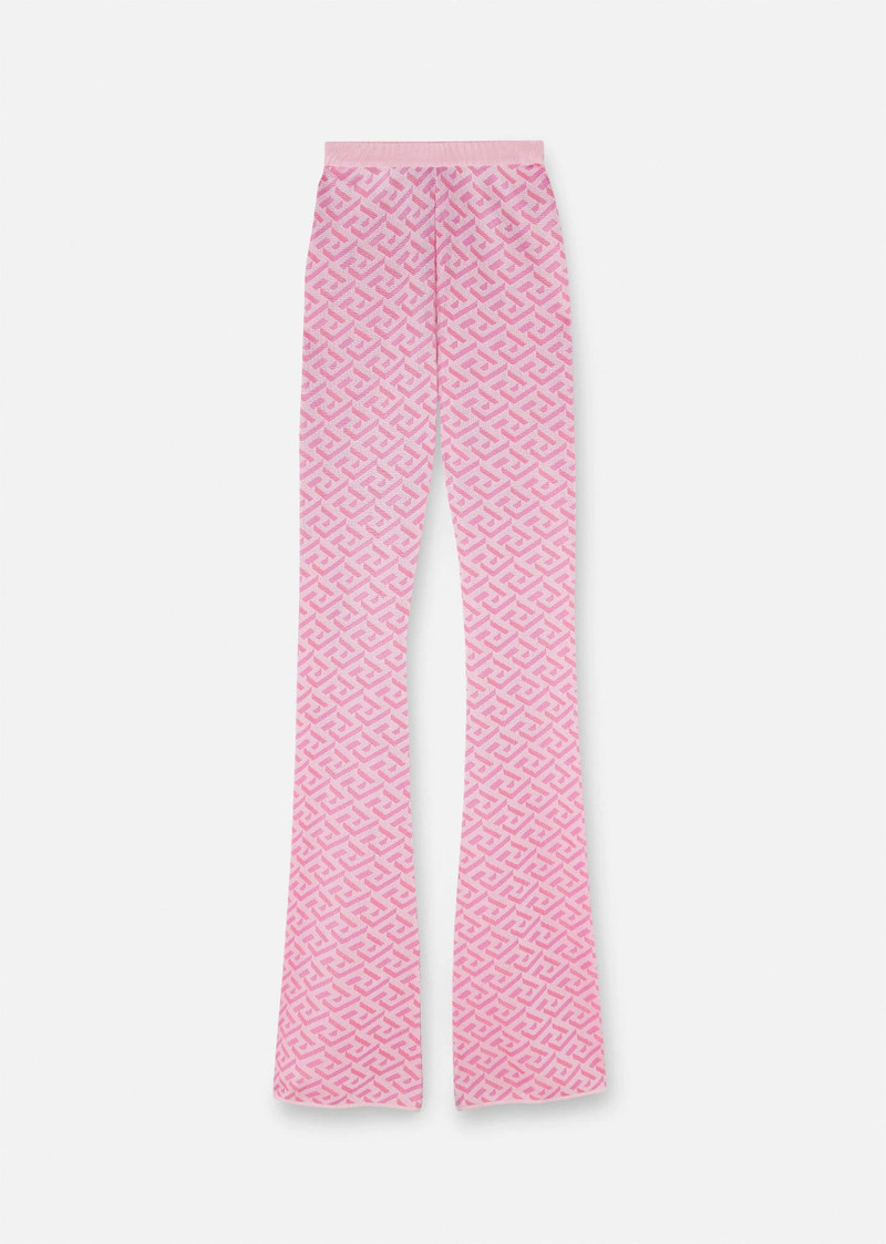 La Greca Jacquard Flared Pants - 1