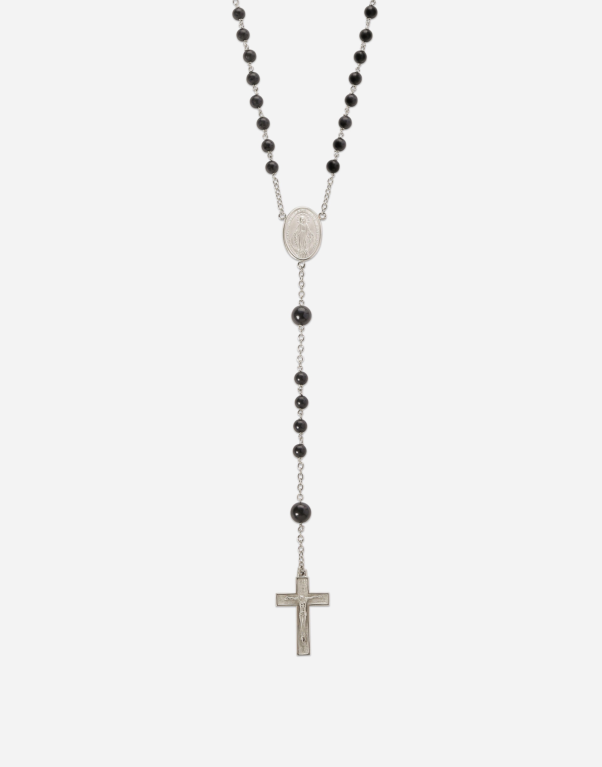 White gold rosary necklace - 3