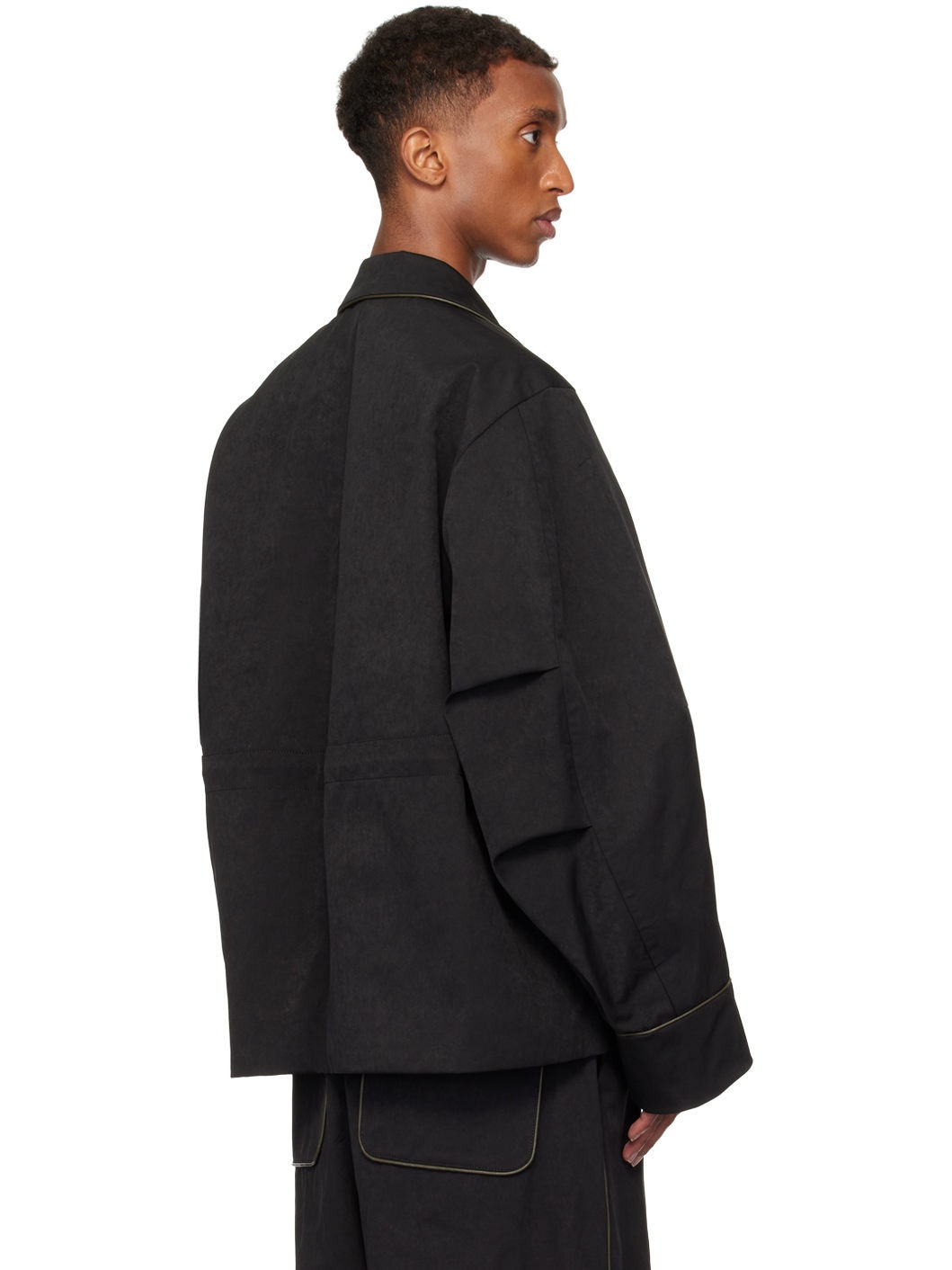 Black Faux-Suede Jacket - 3