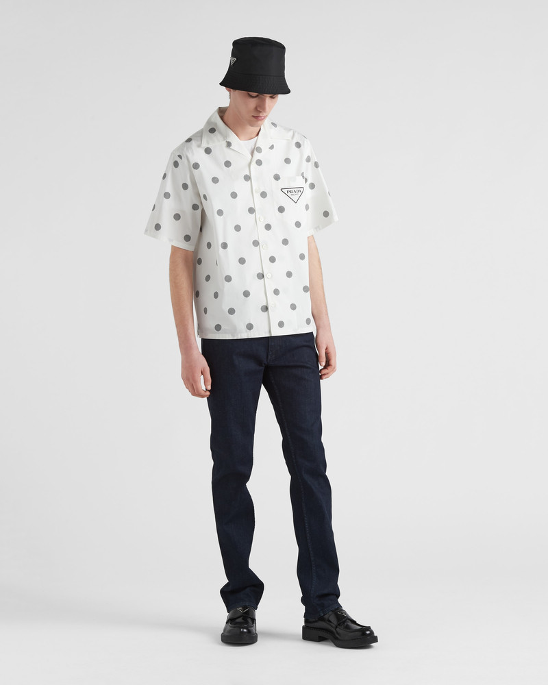 Prada Five-pocket stretch-denim trousers outlook