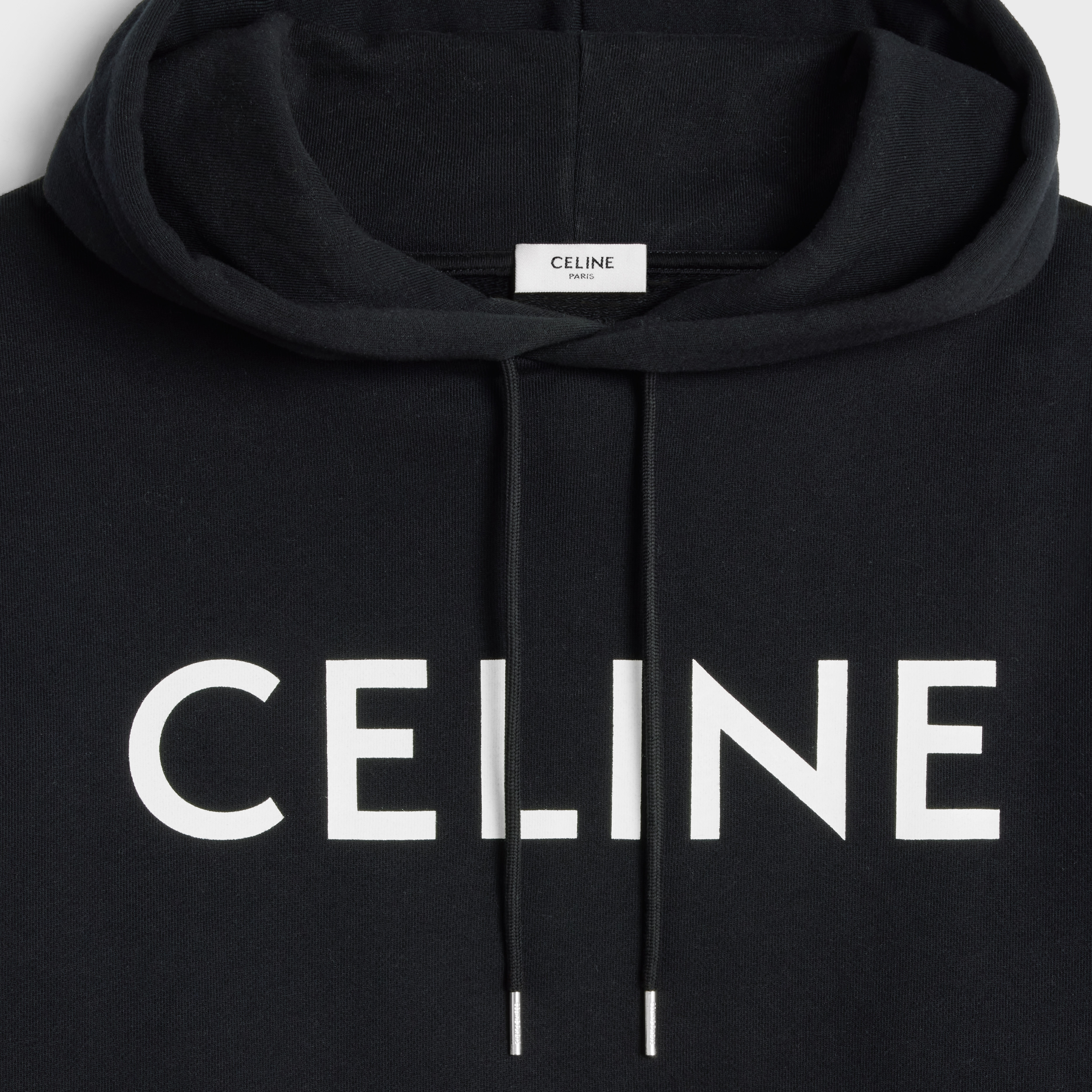 CELINE LOOSE HOODIE IN COTTON FLEECE - 4