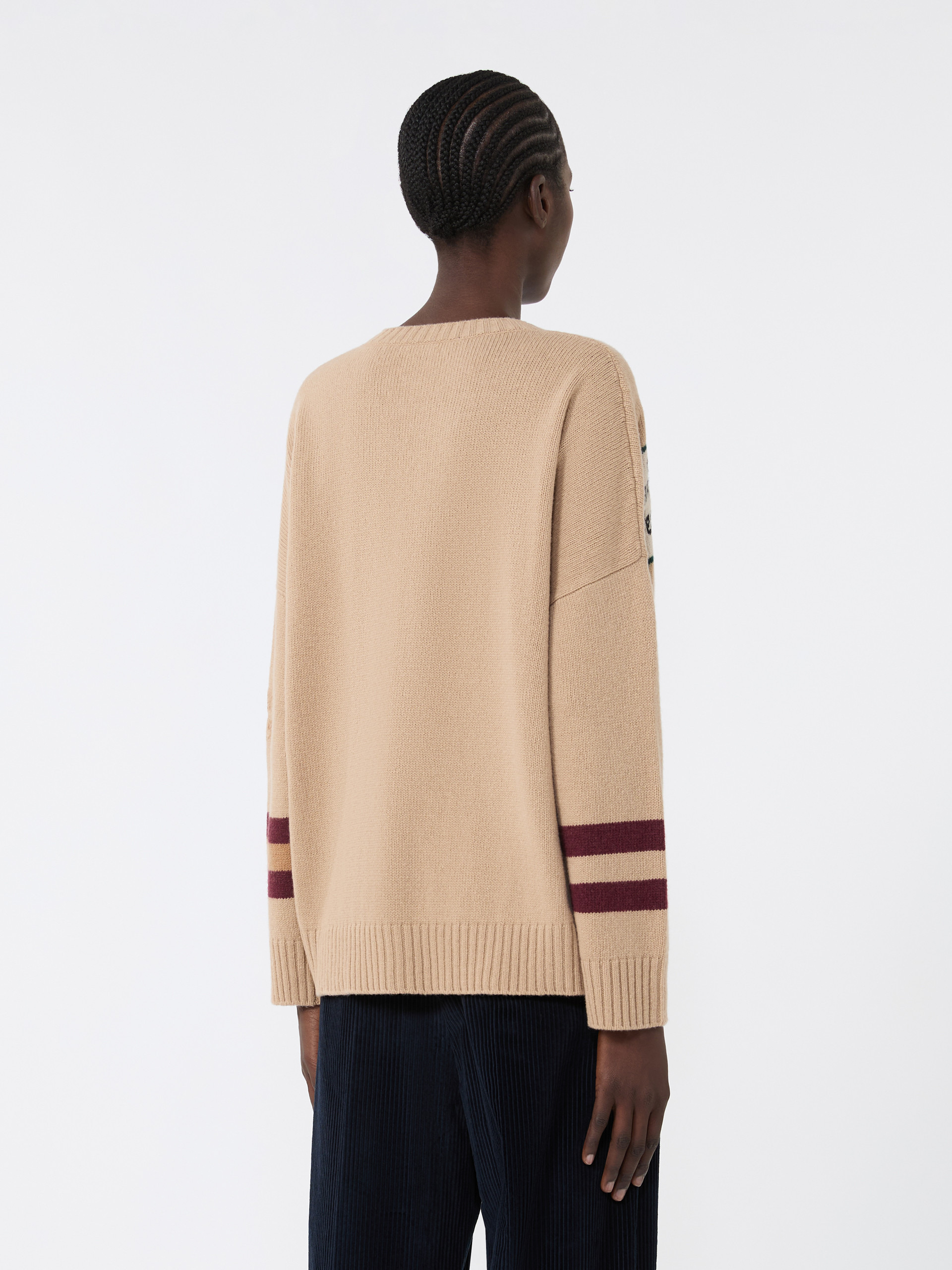 PAVIDI Wool knit oversized jumper - 4