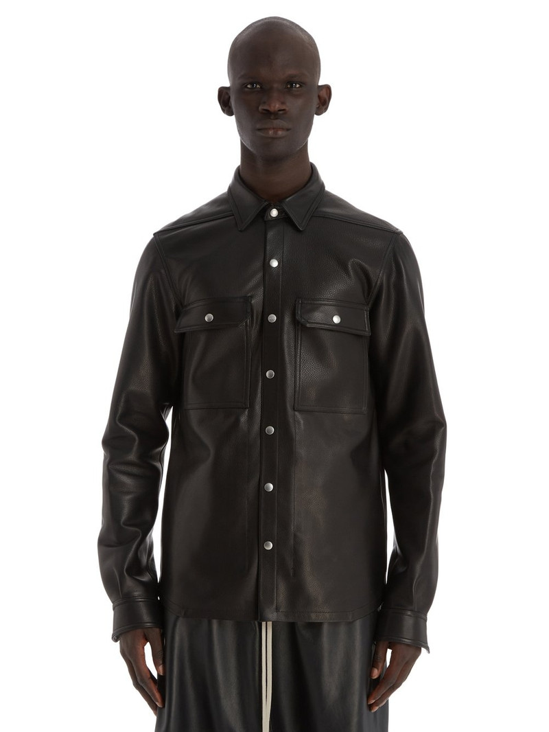 Rick Owens Leather Overshirt 1