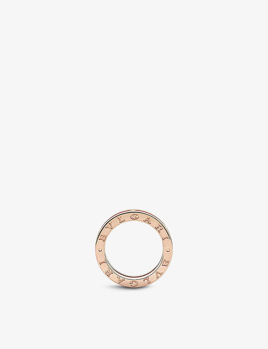 B.zero1 one-band 18ct rose-gold and diamond band ring - 3