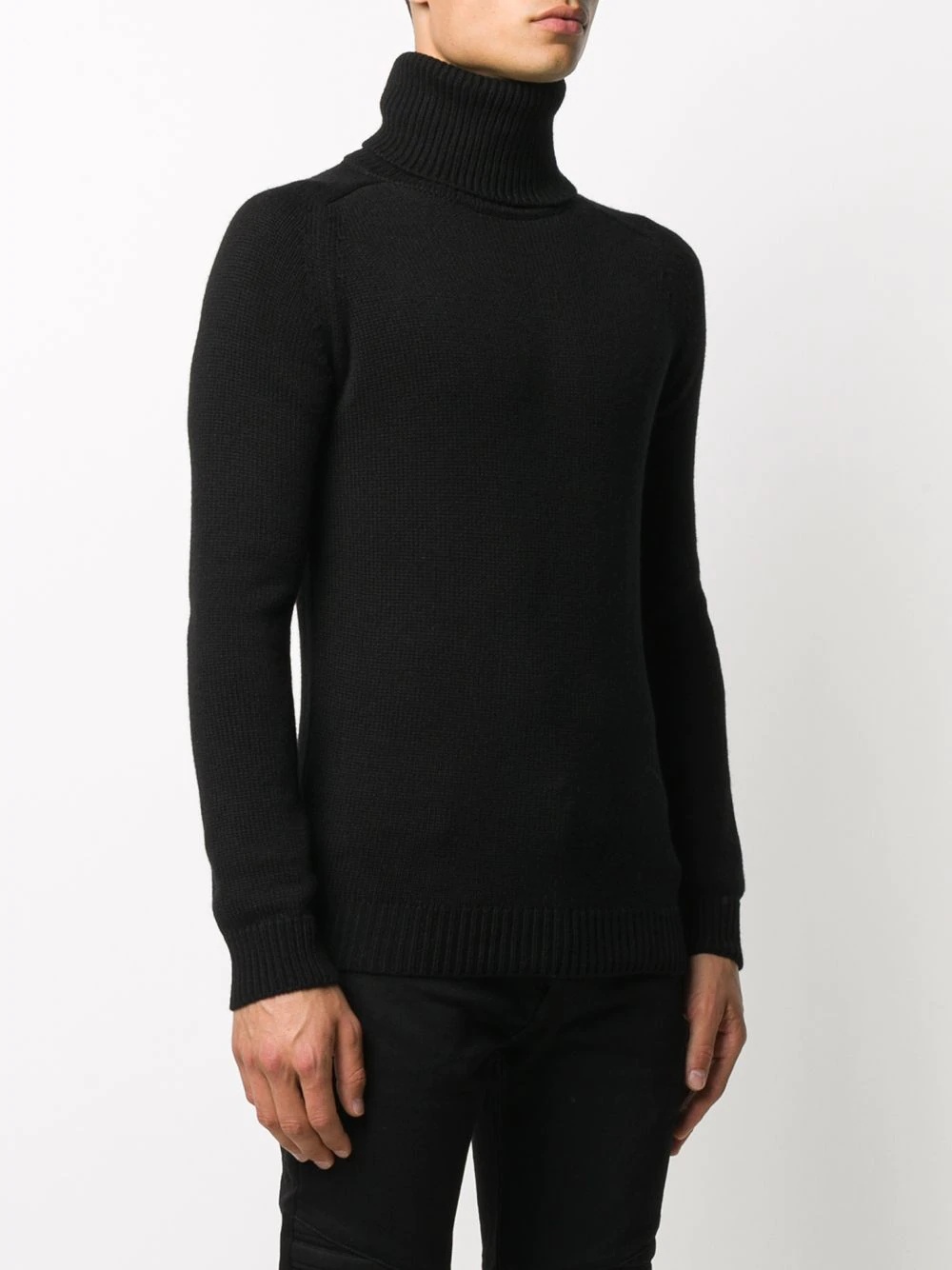 knitted roll neck jumper - 3