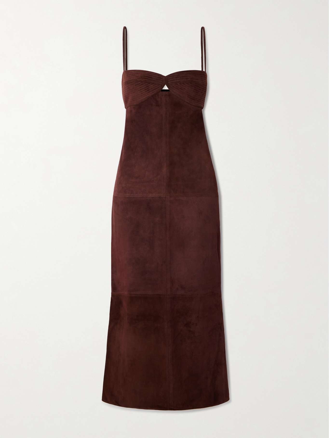 Palace embroidered suede midi dress - 1