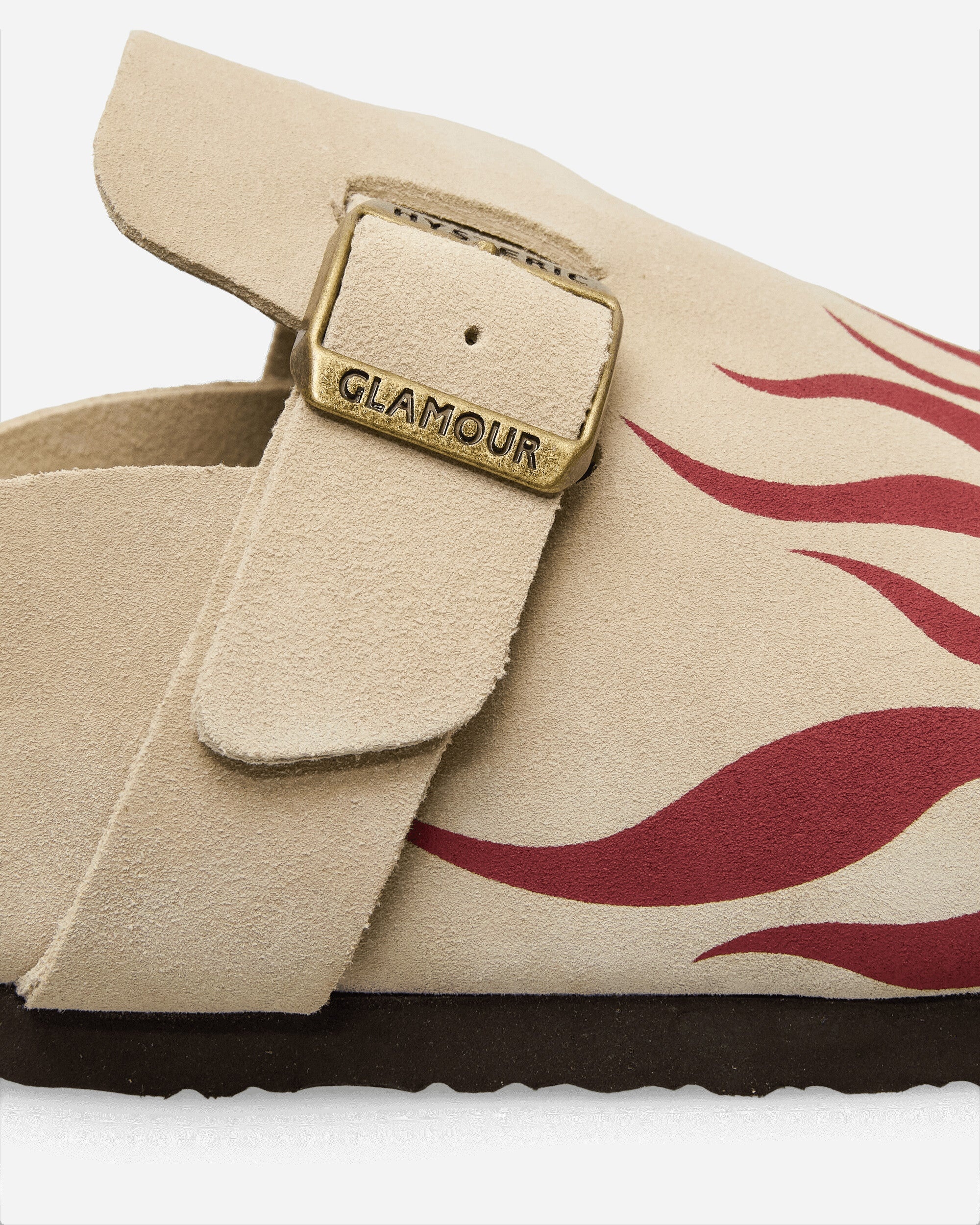 Women's Fire Pattern Sandals Beige - 7