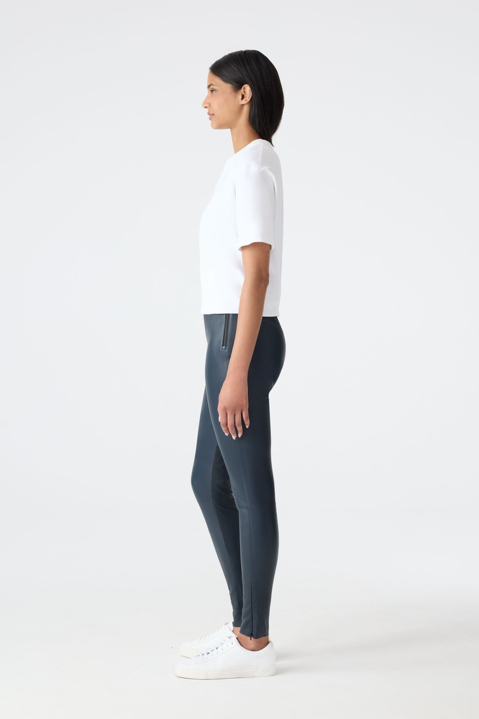 NAVI-Z Fitted Lamb Leather Legging - 3