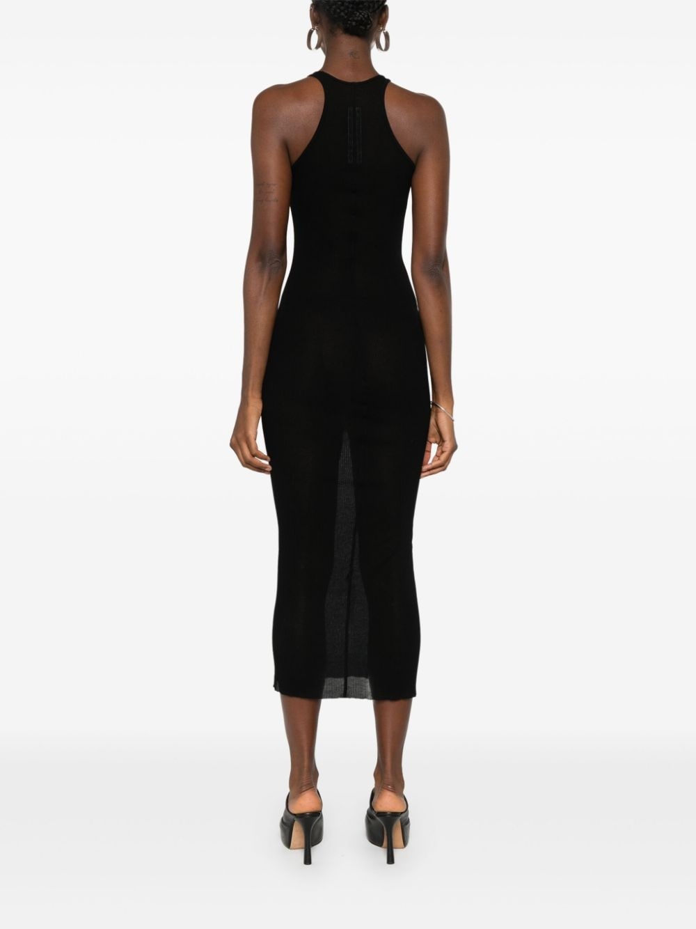 ribbed tank midi dress - 4
