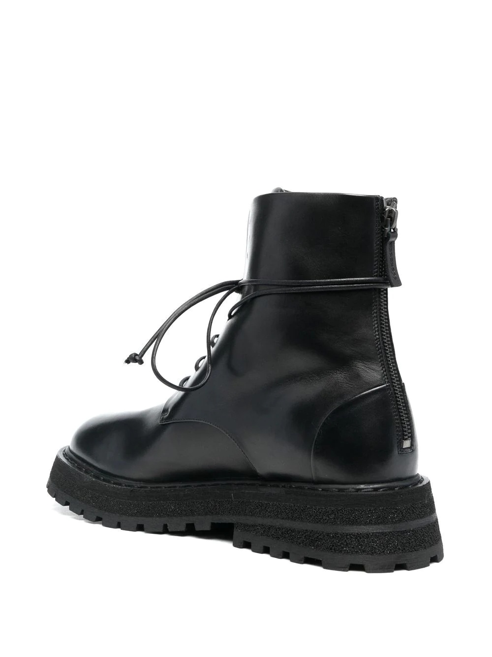 lace-up ankle leather boots - 3