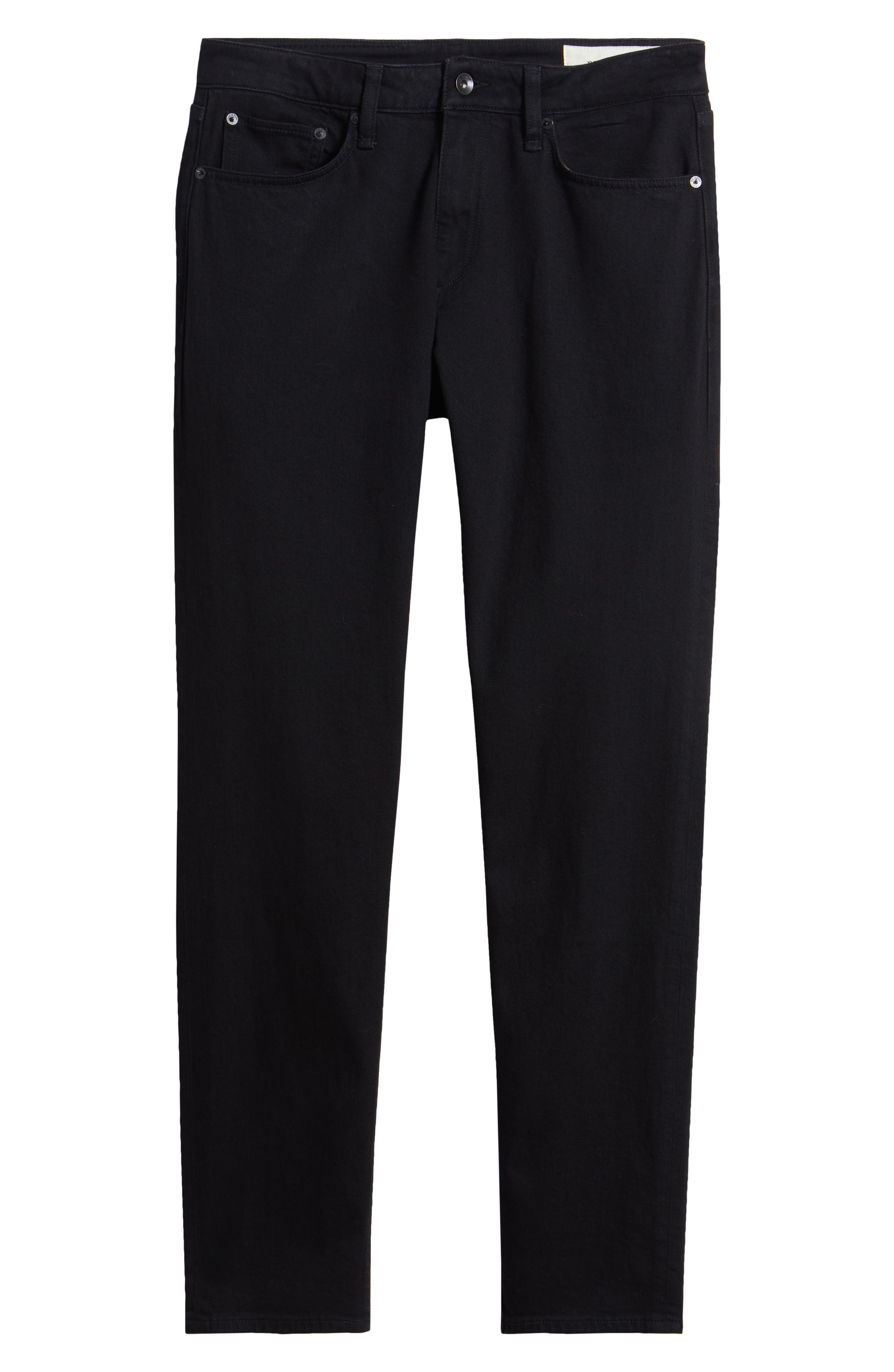 rag & bone Fit 3 Authentic Stretch Athletic Fit Jeans in Black at Nordstrom - 4