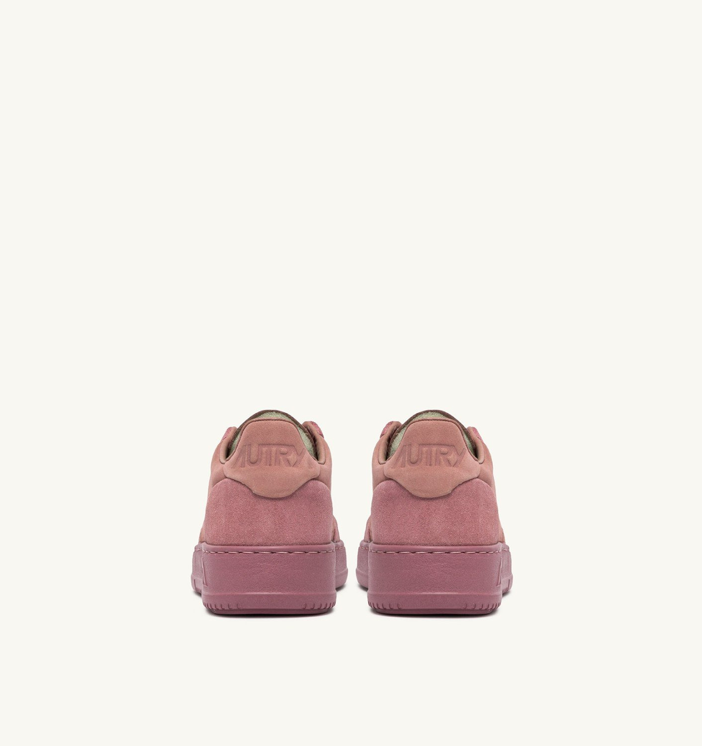 MEDALIST LOW SNEAKERS IN ASH ROSE NUBUCK LEATHER AND SUEDE - 4