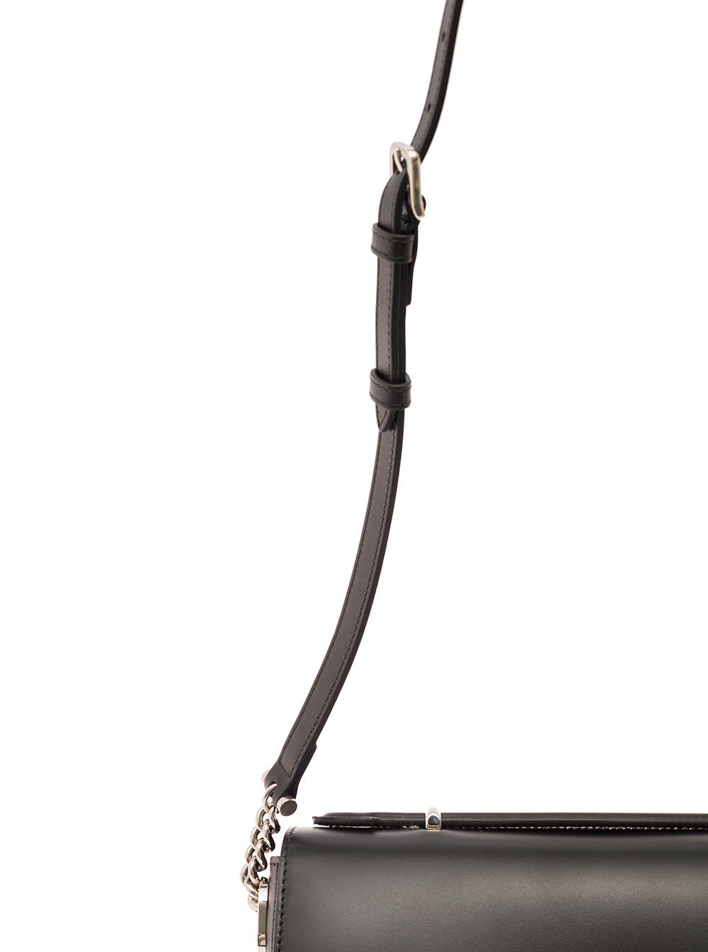 Gucci Women 'Petite Gg' Black Shoulder Bag With Double G Detail In Leather Woman - 3