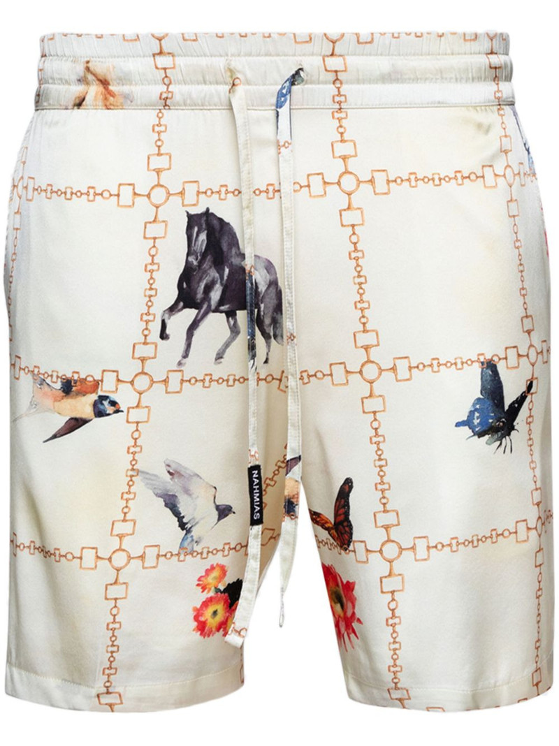 Wildlife-print shorts 1