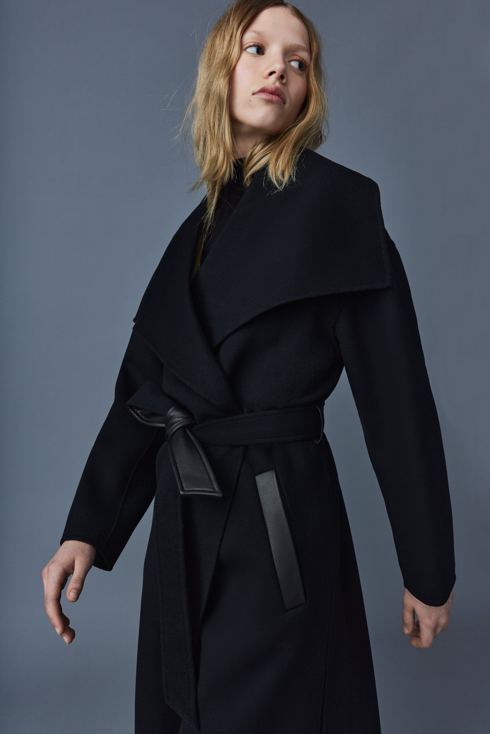 KATE double-face wool robe coat - 5