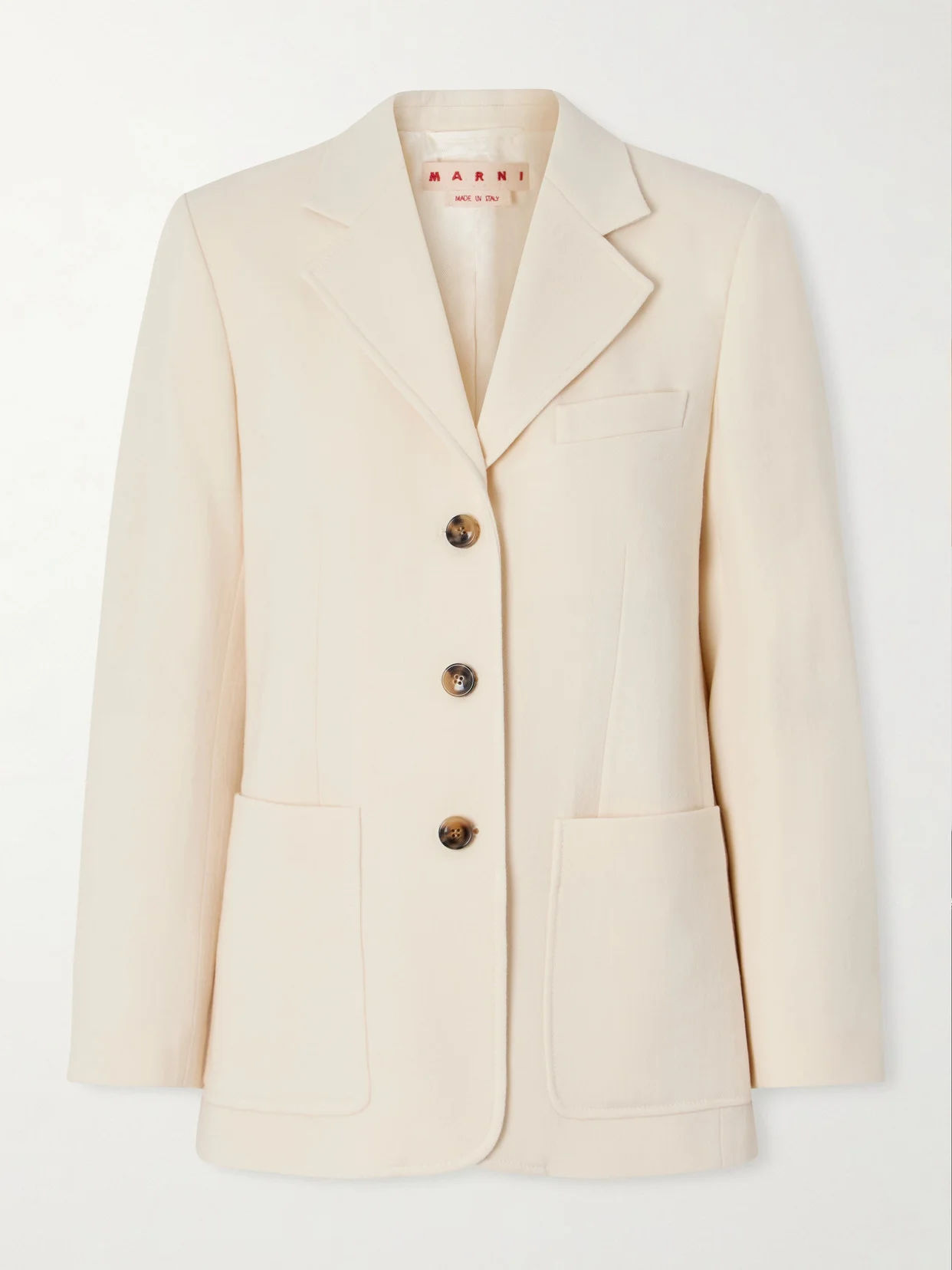 Wool-crepe Blazer - 1