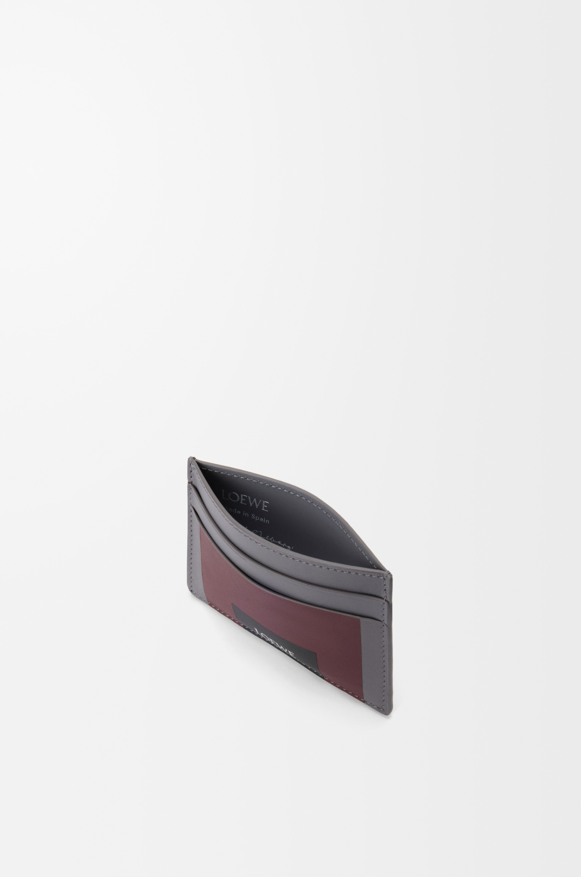 Plain cardholder in nappa calfskin - 3