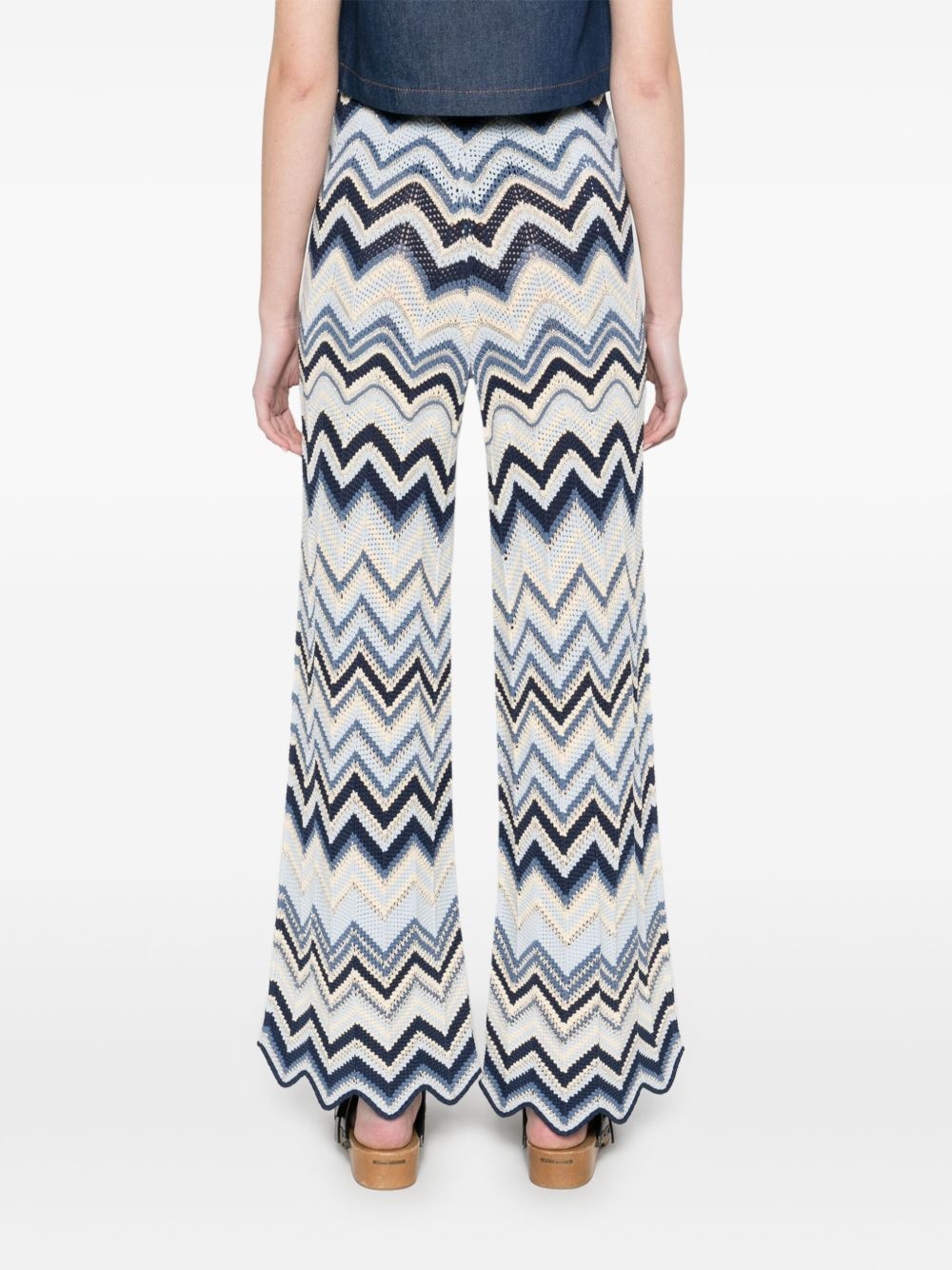 crochet flared trousers - 4