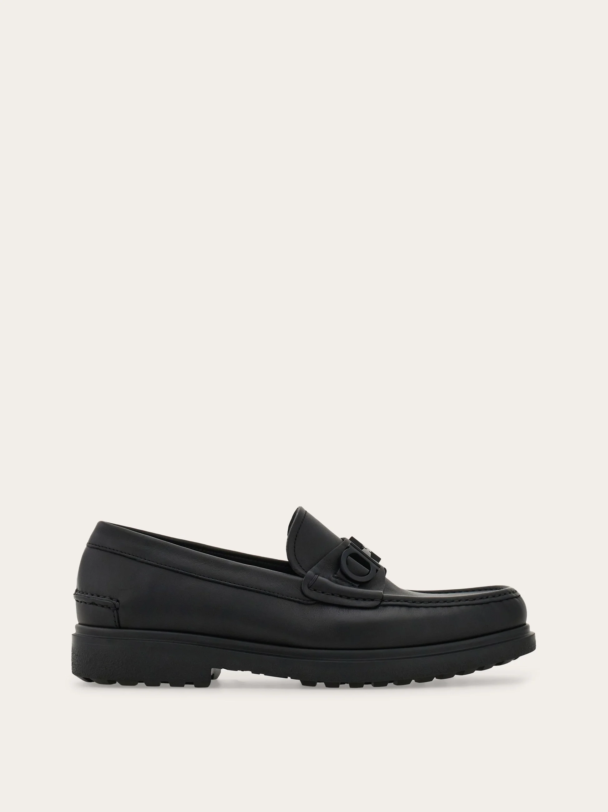 Loafer with Gancini buckle - 1