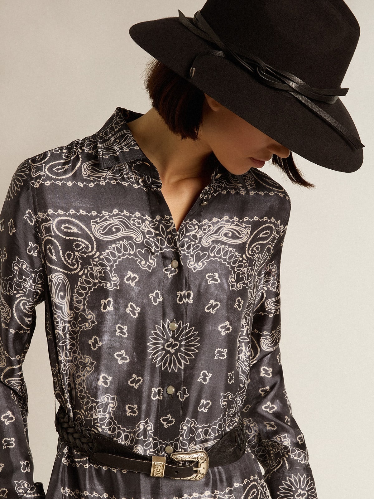 Paisley Shirt Dress