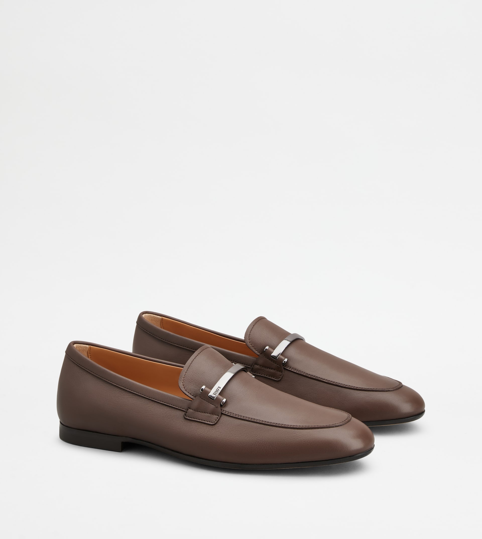 LOAFERS IN LEATHER - BROWN - 2