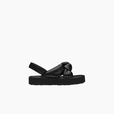 Miu Miu Padded nappa leather flatform sandals outlook
