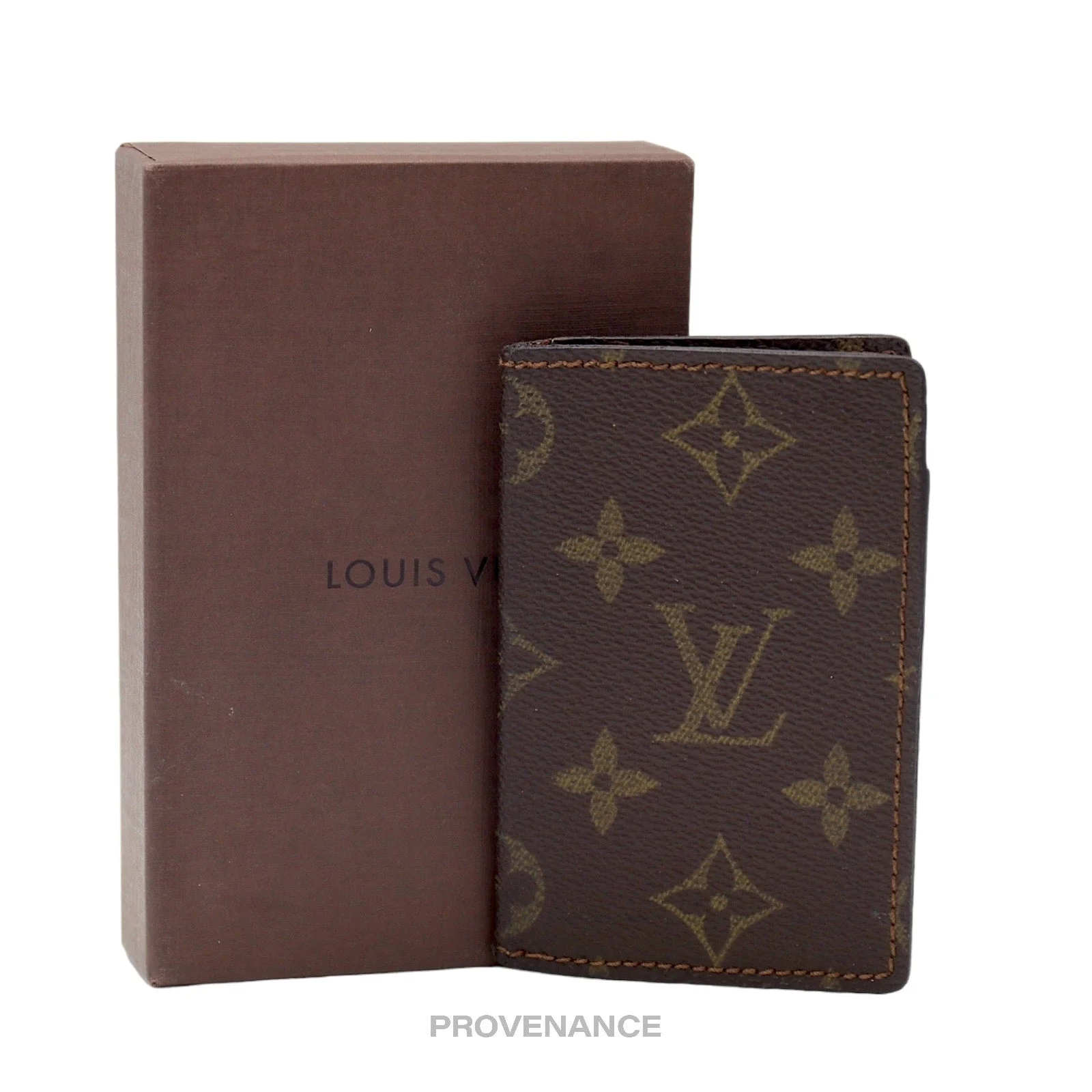 Louis Vuitton Pocket Organizer Card Wallet - Monogram Small "f" - 1