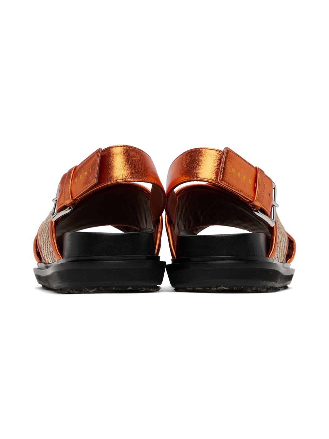 Orange Fussbett Sandals - 2