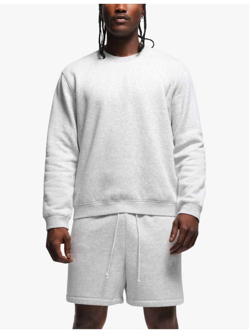 SKIMS Classic crewneck lounge cotton-blend sweatshirt outlook