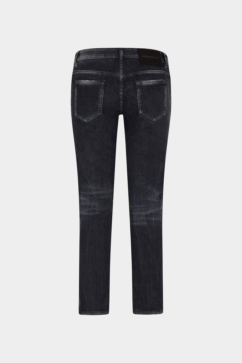 BLACK CLEAN WASH JENNIFER JEANS - 5