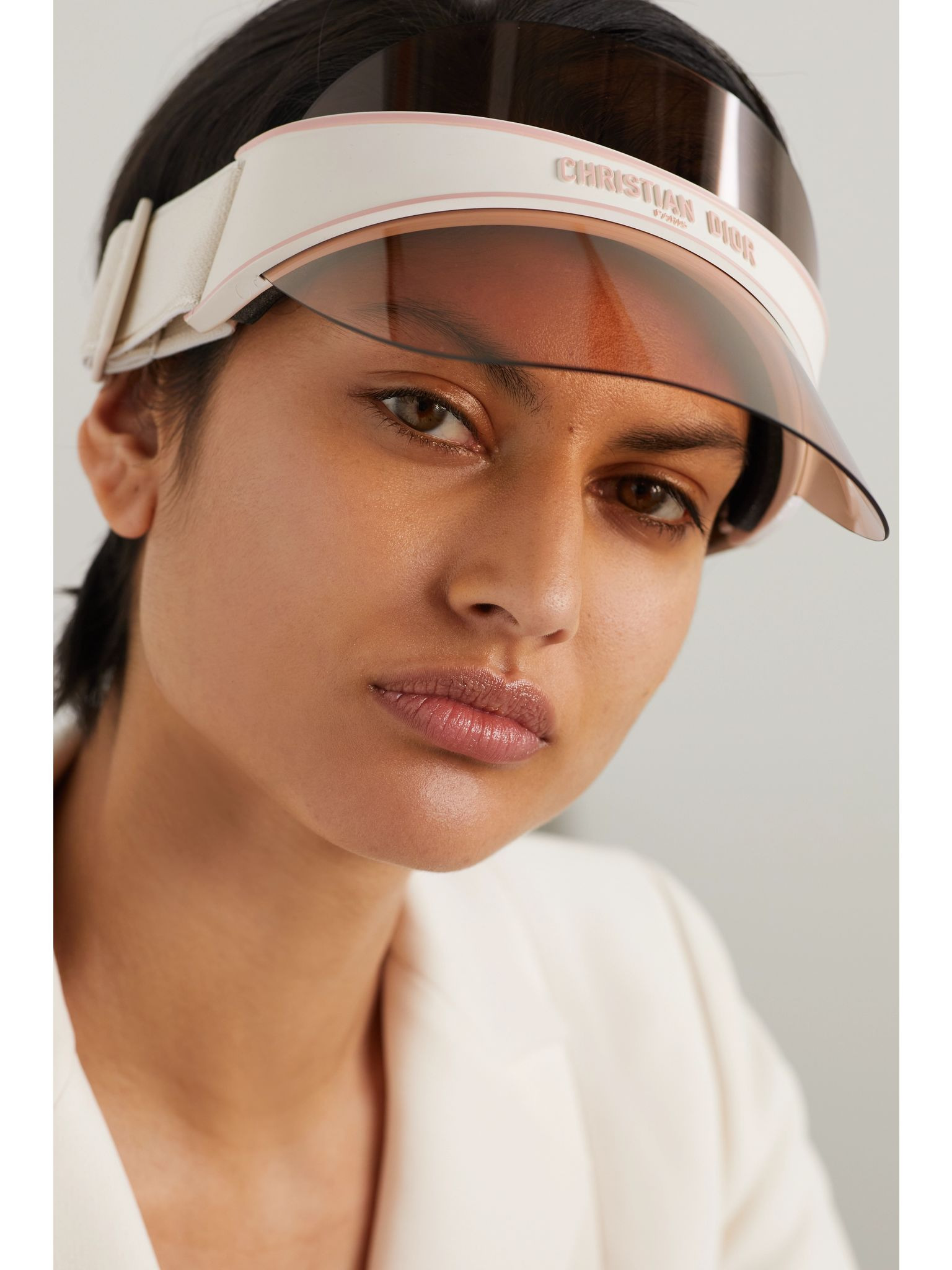 DiorClub V1U Perspex and cotton-blend jacquard visor Violet - 2
