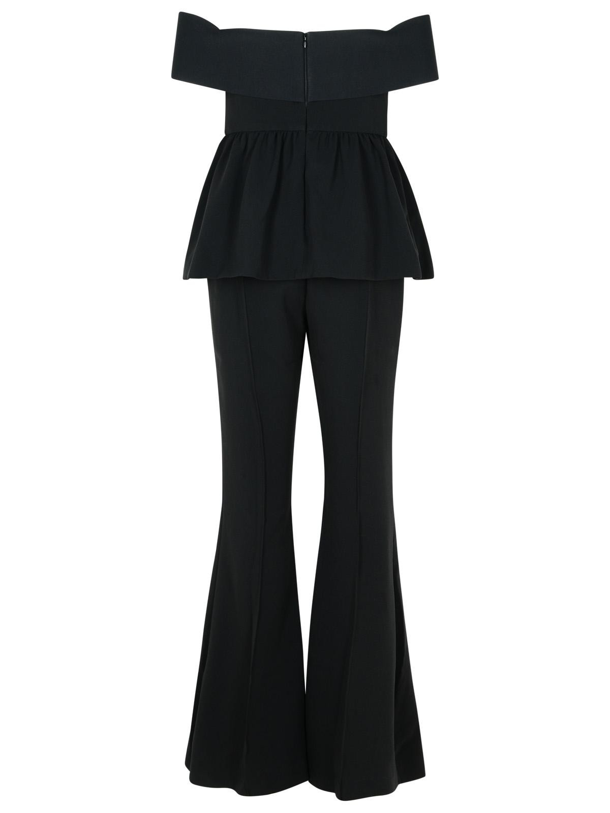 Self Portrait 'Bardorot' Jumpsuit In Black Acetate Blend Women - 3