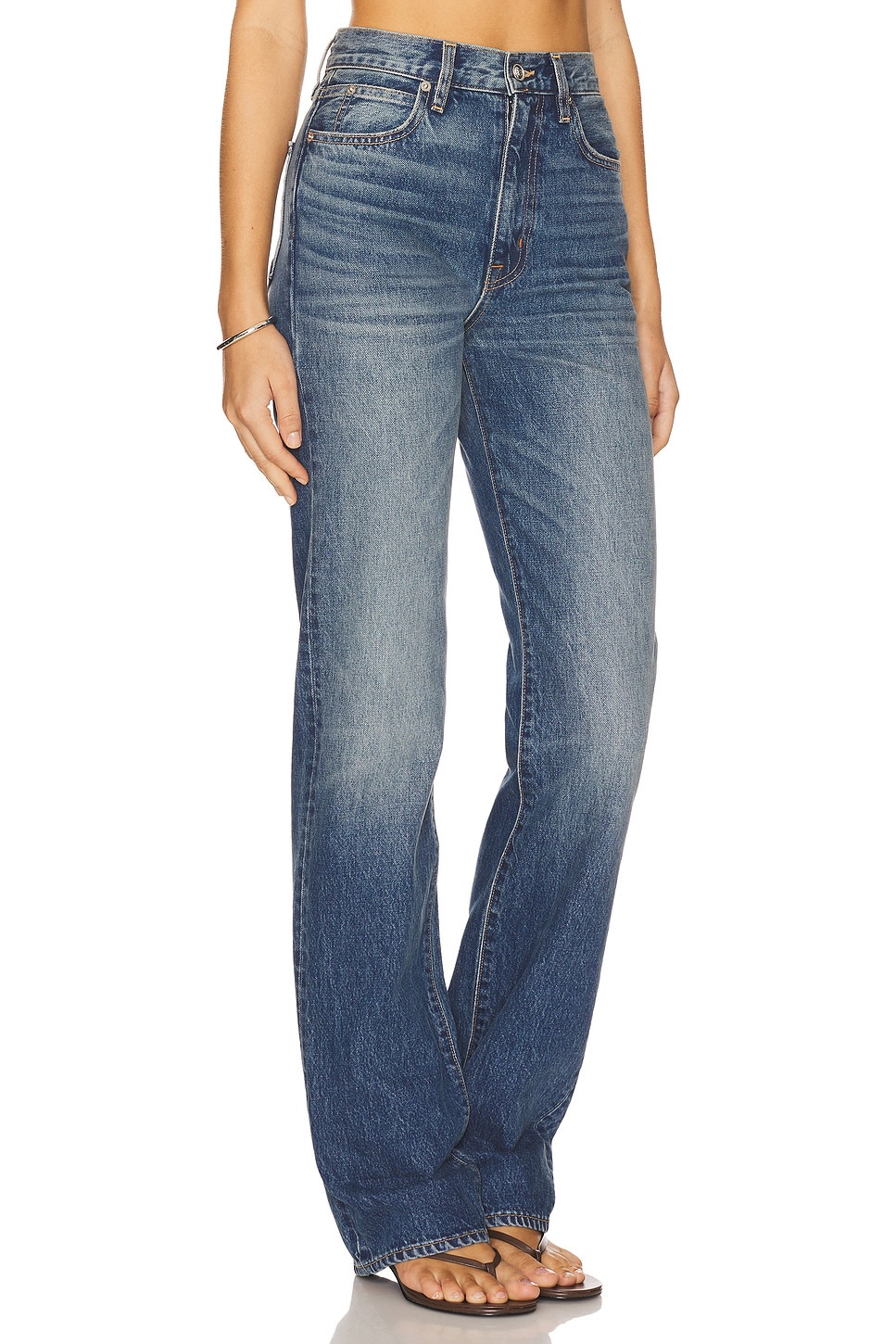 London Turn Up Straight Jeans - 2