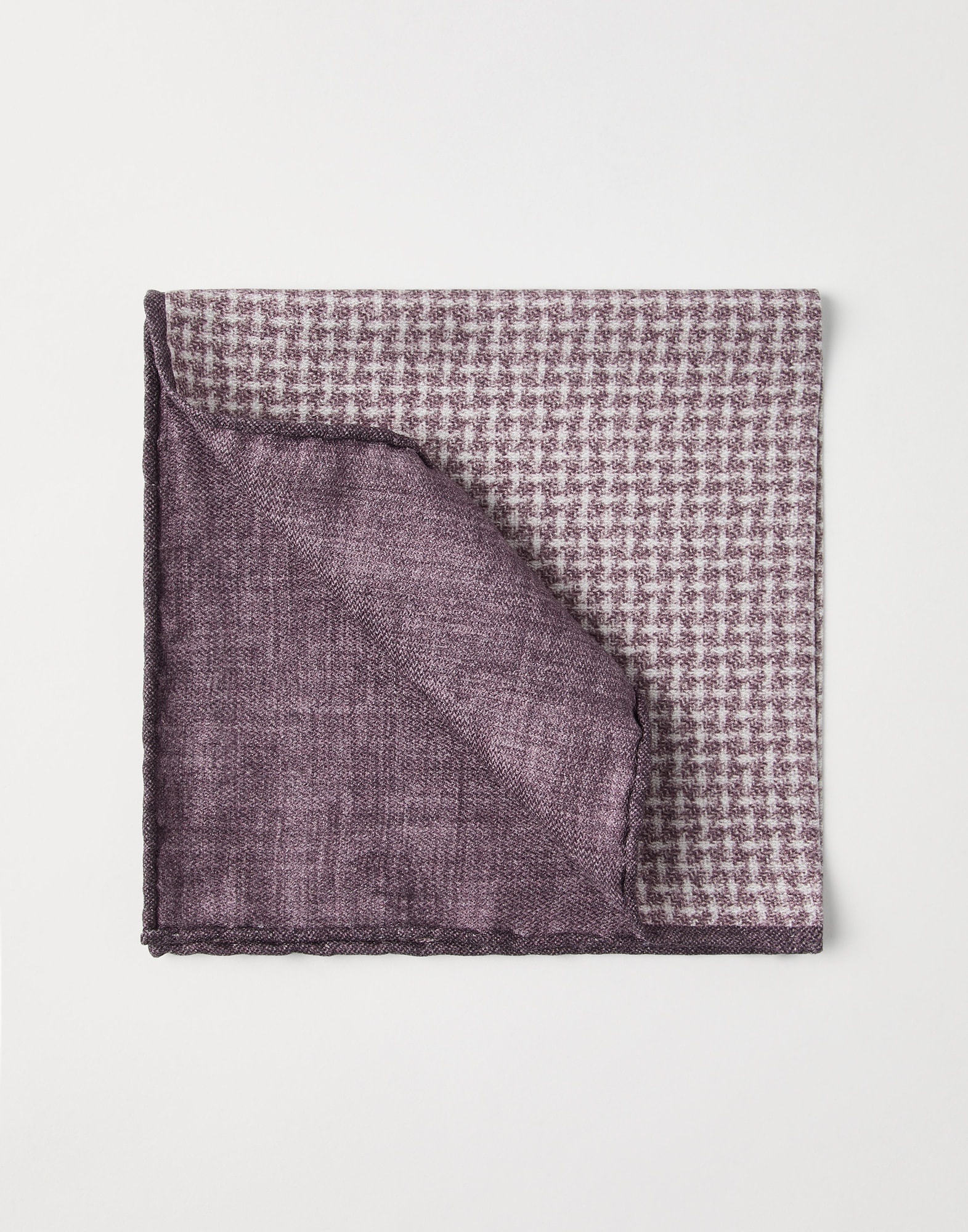 【関税＆送料込み】Brunello Cucinelli Pocket Square Accesso Prince of Wales pocket square for Man in Brown | Brunello
