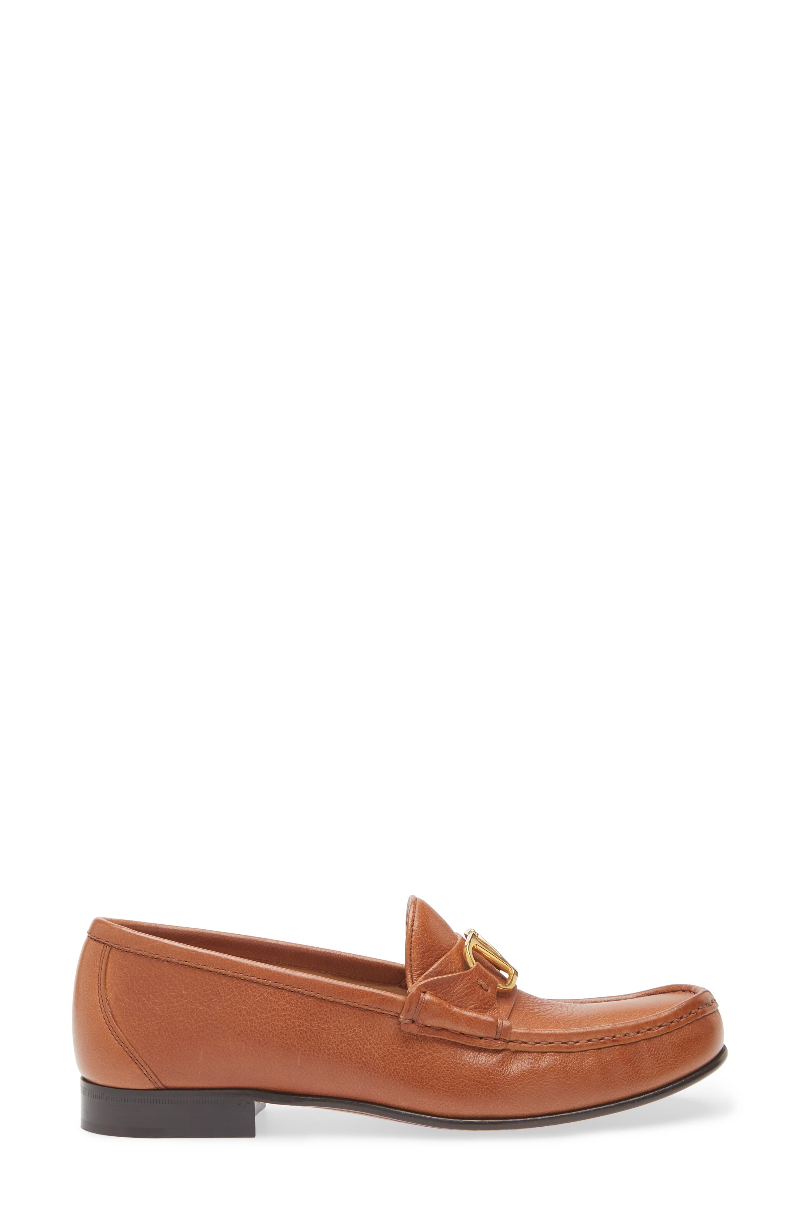 Valentino Garavani VLOGO Signature Loafer in N58 Tobacco at Nordstrom - 3