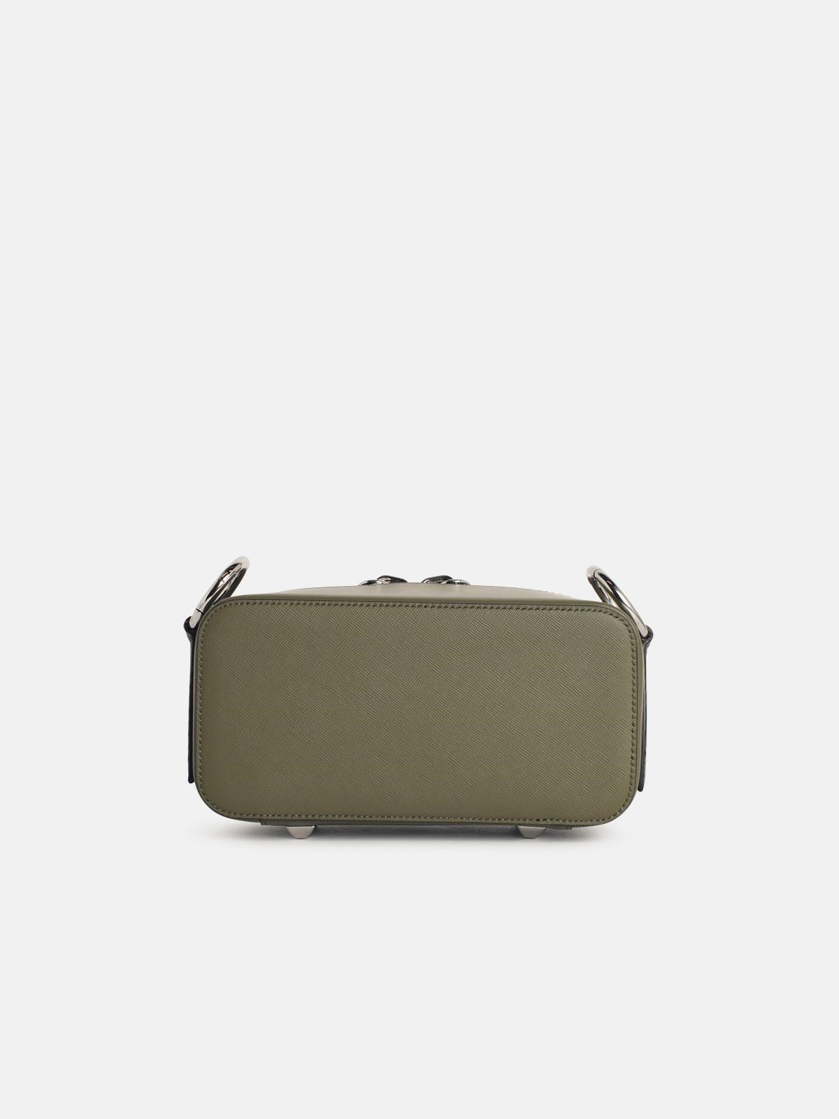'DOLL' GREEN LEATHER CROSSBODY BAG - 3
