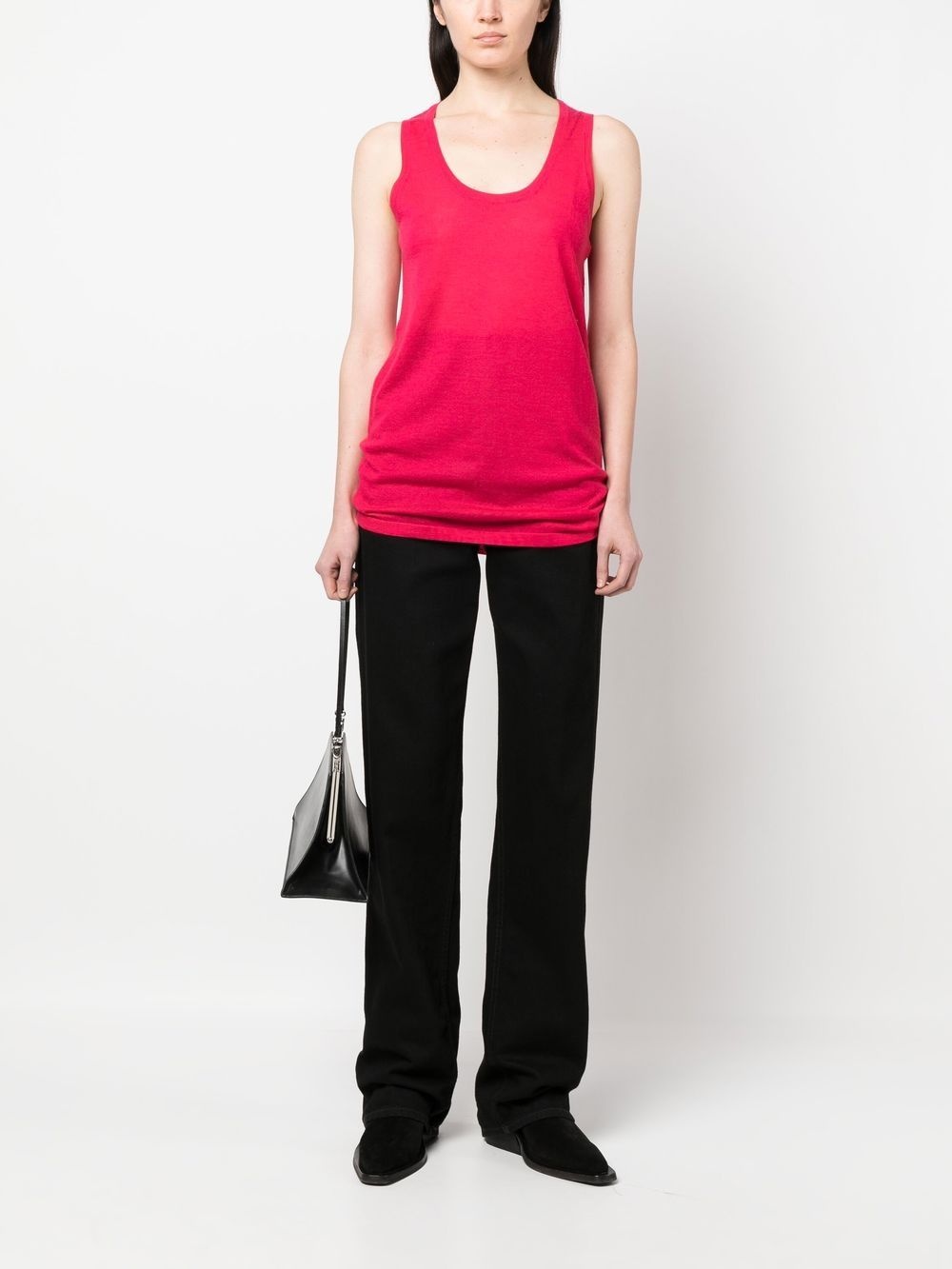 scoop neck tank top - 2