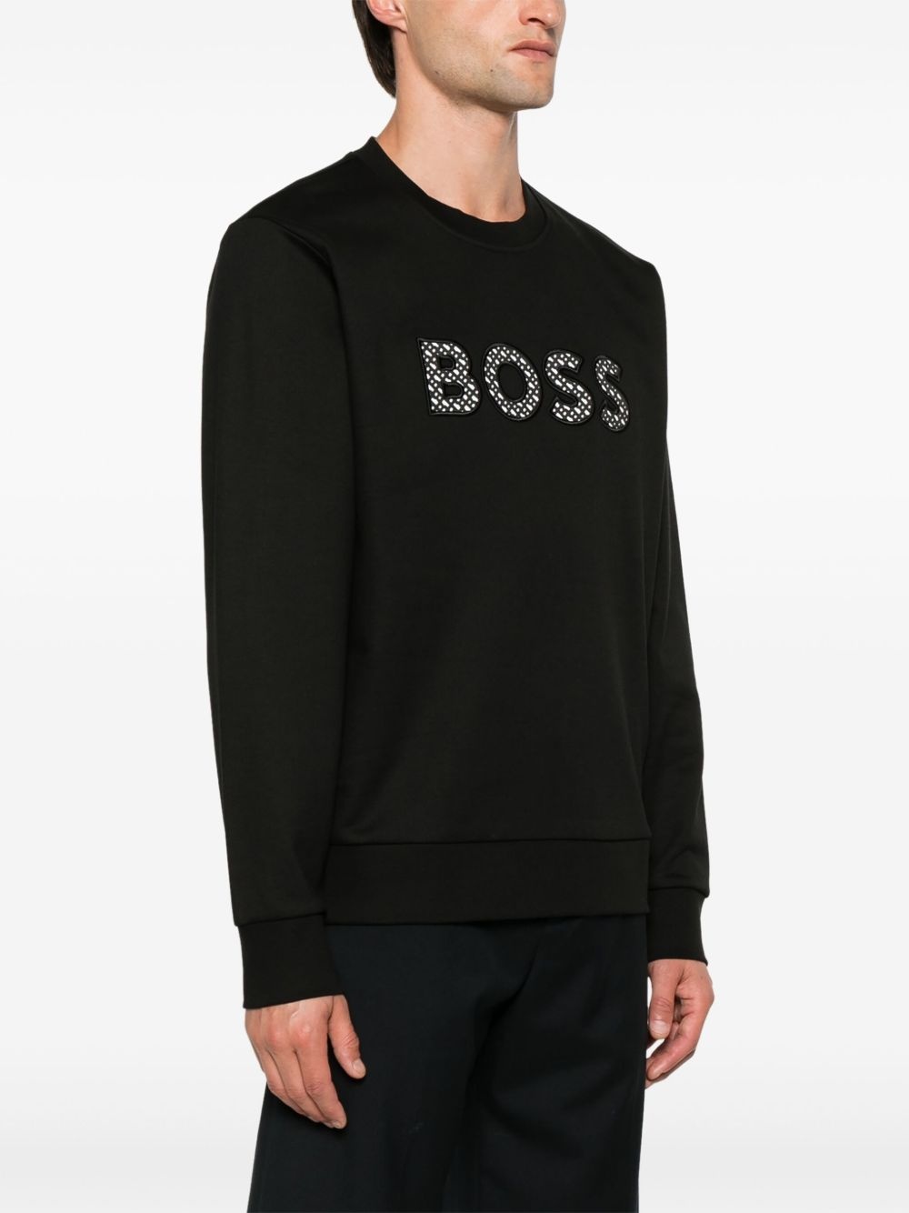 logo-patch sweatshirt - 3