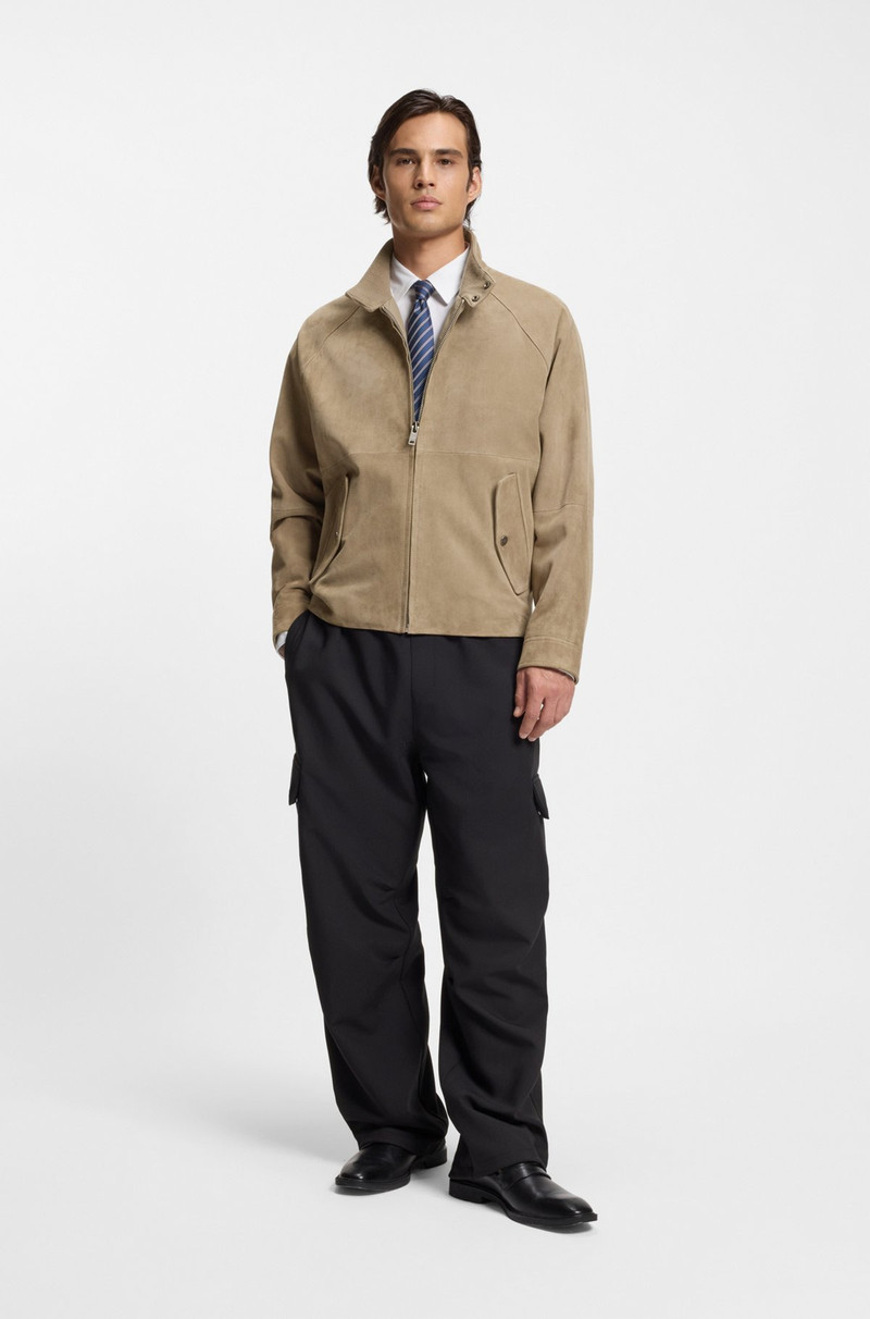 HUGO SUEDE JACKET IN A REGULAR FIT outlook